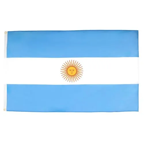 AZ FLAG - Flagge Argentinien - 250x150 cm - Argentinische Große Fahne 100% Polyester mit Messing-Ösen - 300g