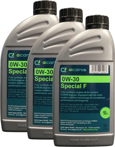 Motoröl Multipack 3x1 l 0W-30 C3 SN ECANIS Special F vollsynthetisch für PKW