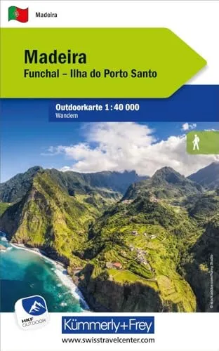 Kümmerly+Frey Outdoorkarte Madeira 1:40.000: Mit Funchal und Ilha do Porto Santo. Schönste Touren für Wanderer! Wetterfest und leicht lesbar