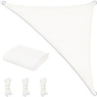 WOLTU Sonnensegel PES 200 g/m² Polyester 95% UV Schutz Creme 2,5x2,5x3,5 m