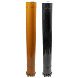 Skoberne Condens Blue Verlängerung Dachdurchführung D 110/150 500 mm schwarz - Sanitärinstallation mit schwerentflammbaren Polypropylen-Rohren für hohe Sicherheit und langlebige Dichtigkeit, ideal für effiziente Abgas- und Zuluftführung.