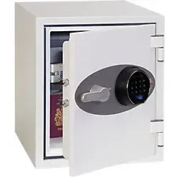 Phoenix Tresor Titan II FS1282F - Feuerschutztresor mit Fingerprintschloss - Feuerschutztresor mit biometrischem Fingerprintschloss, schützt Ihre Wertsachen 60 Minuten vor Feuer. Ideal für Dokumente und Wertgegenstände, sicher und praktisch!
