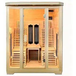 PureHaven Infrarotkabine für 2 Personen - Wärmekabinen aus hochwertiger Hemlock-Tanne mit Tiefenwärmestrahlern für entspannende Wellnessmomente in deinem Zuhause.