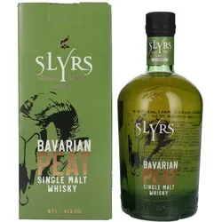 Slyrs Bavarian Peat - Handcrafted Single Malt Whisky - Whisky aus Bayern, hergestellt aus torfgeräucherter Gerste und reinem Gebirgsquellwasser. Intensiv rauchig mit Aromen von Vanille und Birne, perfekt ausbalanciert bei 43,0% Vol.