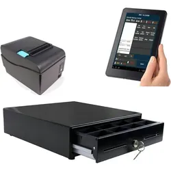 Mobile Kasse für Gastronomie Bondrucker Geldlade Kellner-Terminal Kassensoftware