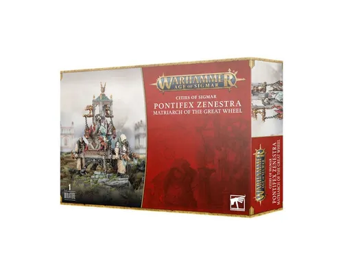 Cities of Sigmar - Pontifex Zenestra, Matriarch of The Great Wheel - WFB Miniaturen: Starke Anführerin für deine AoS Armee, ideal für strategische Kämpfe und beeindruckende Schlachtfeldpräsenz.
