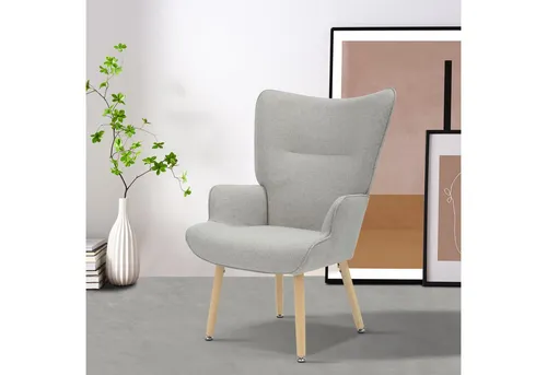 INOSIGN Relaxsessel "KEADY" Hochlehnsessel in Grau - Stilvoller Hochlehnsessel von INOSIGN für individuelles Wohnen. Mit Armlehnen und robustem Holzgestell bietet dieser Sessel optimalen Komfort für entspannte Stunden.