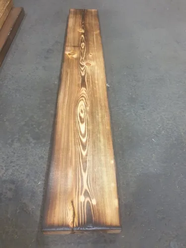 Kistenkolli Altes Land - Neue Grosse Holzplanke Geflammt 100cm X 14,5cm Holzstärke 3cm Aus Nadelholz