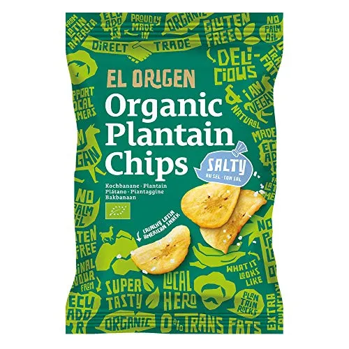 el origen food Kochbananen-Chips, gesalzen (80 g) - Bio