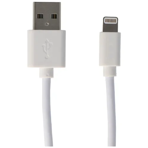AccuCell USB Lade- & Synckabel für iPhone, Apple iPod oder iPod mit Lightning Connector, weiß 2 Meter