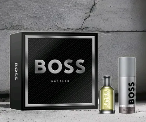 Hugo Boss BOSS Bottled Geschenkset - Herrendüfte mit Eau de Toilette (50ml) und Deodorant Spray (150ml) für maskuline Frische und langanhaltenden Duft – perfekt für den modernen Mann.