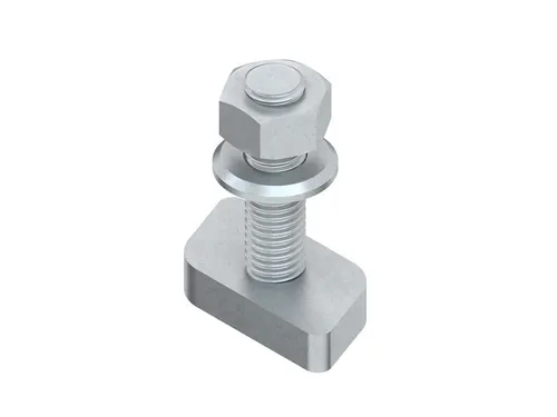 Niedax Hammerkopfschraube HM 408/30 - 50 Stück - Praktische Hammerkopfschrauben für einfache Montage, Länge 30 mm, galvanisch verzinkt für zusätzlichen Schutz. Ideal für den Einsatz mit Montageschienen.