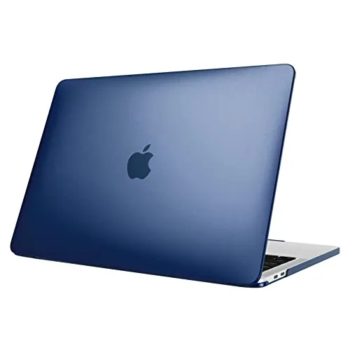 Fintie Hülle Kompatibel mit MacBook Pro 13 (2016-2022) A2338(M2/M1)/A2289/A2251/A2159/A1989/A1706/A1708, Ultradünne Hartschale Schutzhülle, Blau(Matt)