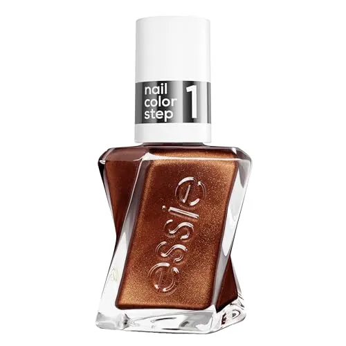 Gel by Essie Nagellack, langanhaltender Nagellack mit glänzendem Finish, Professionelle Nagellackfarbe, Maniküre ohne UV-Licht & bis zu 15 Tage Halt, Farbe: Nr. 568 Baby Carats, Gold, 1 x 13,5 ml