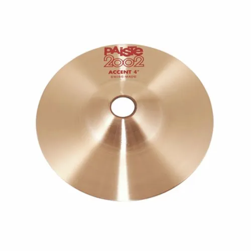 Paiste 2002 Accent Cymbal 4" - Becken aus CuSn8 Bronze für hellen, dynamischen Sound, ideal für Rock, Metal und mehr. Handgehämmert für höchste Qualität und 30 Tage Geld-zurück-Garantie.