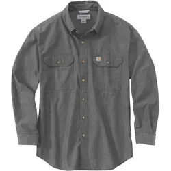 Carhartt Loose Chambray L/S Shirt - Hemd in Grau, Gr. L - Herrenhemd aus 100% Baumwolle, ideal für die Freizeit, bietet hohen Tragekomfort und lässigen Stil. Entdecken Sie weitere Carhartt-Angebote im Bergfreunde.de Online-Shop!