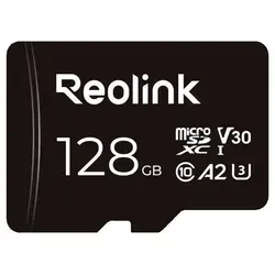 Reolink MicroSDXC Speicherkarte 128GB, Klasse 10 U3 - Hochgeschwindigkeits-MicroSD-Karte für Reolink Überwachungskameras. Mit 128GB Kapazität und 100MB/s Lesegeschwindigkeit ideal für zuverlässige Videoaufnahmen ohne Internet.
