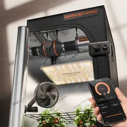 Spider Farmer Komplettset 70×70×160 cm SF1000 mit GGS-Controller - Vollständiges Growzelt-Set 70 × 70 × 160 cm mit der SF-1000 LED – ideal für platzsparendes Gärtnern. Automatischer Klima-Controller und leiser Ventilator sorgen für optimale Wachstumsbedingungen.