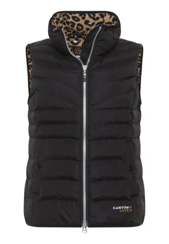 Canyon Steppweste CANYON Damen Wattierte Steppweste 612301 black 40 - Funktionsjacke aus 100% Polyamid, leicht und warm, perfekt für aktive Damen, die Komfort und Stil suchen.