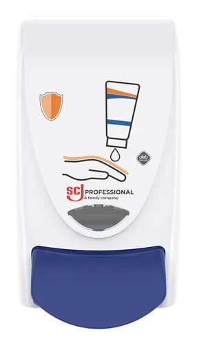 deb Seifenspender Stoko Proline PRO1LDSGER - Wandmontierbarer Seifenspender aus weißem Kunststoff mit 1000 ml Fassungsvermögen und antimikrobiellem Schutz. Ideal für hygienerelevante Bereiche.