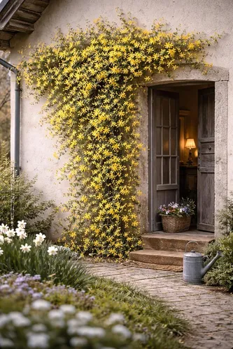 Winterjasmin 40-60 cm – Jasminum nudiflorum, blühender Strauch für Garten & Kübel - Winterjasmin 40-60 cm – Jasminum nudiflorum, winterharter Strauch mit leuchtend gelben Blüten. Perfekt für Garten und Balkon, bringt Farbe in die kalte Jahreszeit.