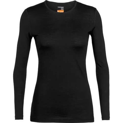 Icebreaker 200 Oasis LS Crewe - Damen Langarmshirt aus Merinowolle - Funktionsunterwäsche aus 100% Merino, ideal für kaltes Wetter, mit flachen Nähten für Komfort und gezielten Zwickeln für optimale Belüftung.