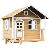 Spielhaus axi Milan - Holzspielhaus in Braun/Weiß - Gartenhäuser, Geräteschuppen & Carports - Hochwertiges Holzspielhaus für Kinder, ideal für kreatives Spielen im Freien.