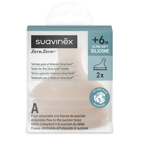 Zero Zero Tettarella Flusso Adattabile A Medium Nude Suavinex 2 Pezzi