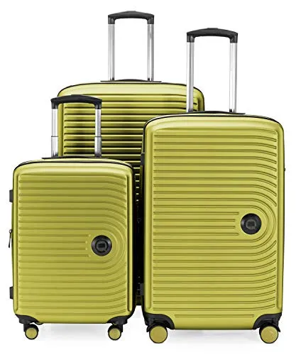 Hauptstadtkoffer Mitte - 3er Kofferset mit Handgepäck - Praktisches 3-teilige Kofferset: Handgepäck (55 cm) für Flugreisen, mittelgroßer Koffer (68 cm) für Kurzurlaub und großer Reisekoffer (77 cm) für Familienreisen. Robuste ABS-Hartschale mit TSA-Zahlenschloss für Sicherheit und Komfort.