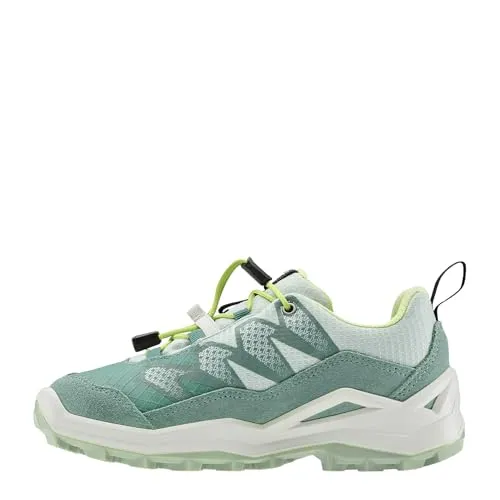 Lowa Maddox Pro GTX LO JR rauchgrün/mintgrün (7946) 33 - Wanderschuhe für Kinder mit GORE-TEX Membran für wasserdichten und atmungsaktiven Komfort. Ideal für aktive Abenteuer im Freien, schnell an- und auszuziehen dank praktischem Speedlacing-System.