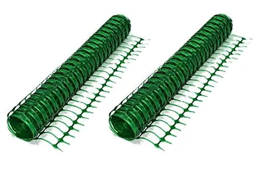 Rollen mit je 1 m x 50 m Schutzzaun Grün - Rollzaun, Kunststoff, Absperrzaun Bauzaun Mobilzaun Schutznetz 2