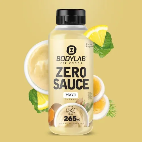 Zero Sauce - 265ml - Mayonnaise - Entdecken Sie die köstliche Zero Sauce von BADYLAB! Mit wenig Kalorien und ohne Zucker ist sie perfekt für gesunde Mahlzeiten und Snacks. Ideal für alle, die auf ihre Ernährung achten.