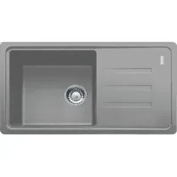 Franke Malta Fragranit Spülbecken BSG 611-78/39 – Steingrau - Reversibles Spülbecken aus Fragranit in Steingrau, ideal für die obere Montage. Flexibel einsetzbare Abtropffläche und vielseitige Anbringungsmöglichkeiten für Zubehör.