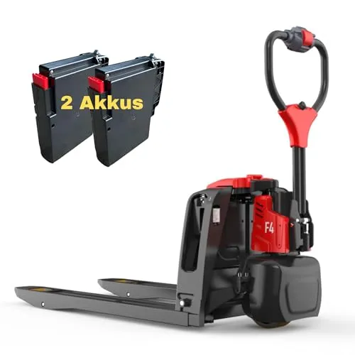 Elektrohubwagen F4 1,5 t Li-ION mit 2 Akkus - voll elektrischer Hubwagen