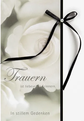 Trauer – Beileid – Kondolenz - Beileidskarte im Format 11,5x17cm mit Briefumschl