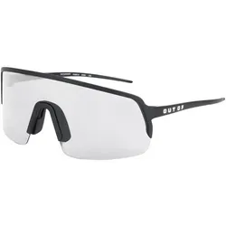 OUT OF Piuma Blk&Wht - Photochromic Sportbrille Schwarz M - Moderne Sportbrille mit photochromatischen Gläsern für optimales Sehen bei wechselnden Lichtverhältnissen. Ideal für aktive Sportler und Outdoor-Enthusiasten.