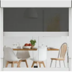 Rollo Außenrollo ohne Bohren (Weiß, Transparent) für Fenster CLIP'N'SHADE, CLIP`N`SHADE 140 cm
