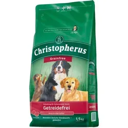 Christopherus Getreidefrei Hirsch & Kartoffel 4kg - Hundefutter für normal aktive Hunde, gluten- und getreidefrei. Ideal bei Futterunverträglichkeiten mit hochwertigem Hirsch als Eiweißquelle.