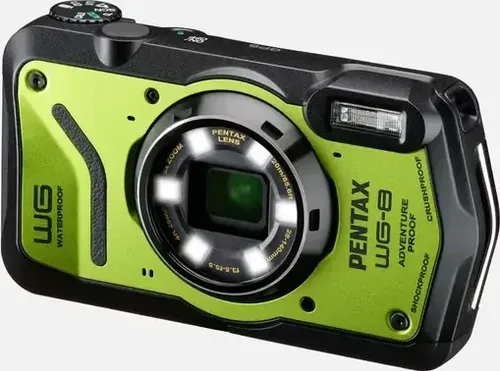 RICOH Pentax WG-8 - 20 Mpx Digitalkamera, wasserdicht bis 14 Meter und ideal für Abenteuerreisen