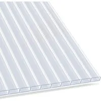 KARAT Doppelstegplatte aus Polycarbonat 60,5 x 121 cm - Vielseitige Stegplatte für Gewächshäuser - Leichte und flexible Doppelstegplatte aus Polycarbonat mit 4 mm Stärke. Ideal für kreative Projekte im Garten, bietet hohe Lichtdurchlässigkeit und Witterungsbeständigkeit für langlebige Anwendungen.