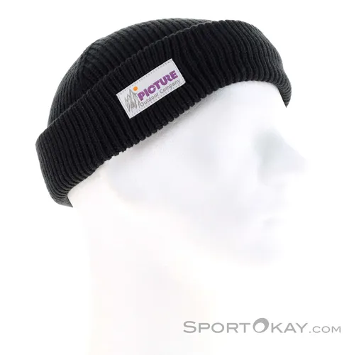 Picture Camot Mütze (Größe ONE SIZE, schwarz) - Stylische ONE SIZE Mütze im ultraflachen Design, perfekt für den Alltag und modische Akzente.