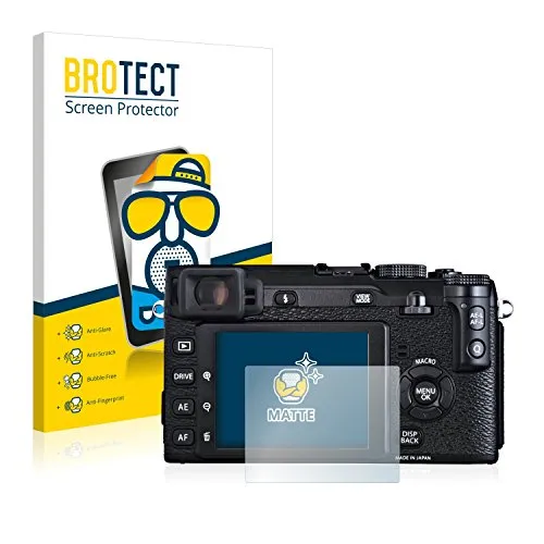 BROTECT Entspiegelungs-Schutzfolie für Fujifilm X-E1 (2 Stück) Matte Displayschutz-Folie, Anti-Reflex, Anti-Fingerprint