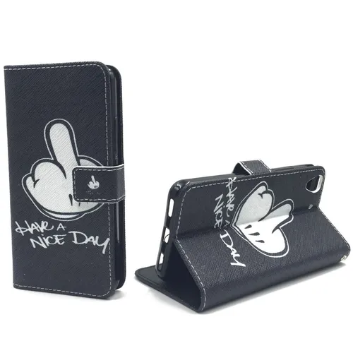 Hülle Handy Schutz für Huawei Y6 Case Cover Tasche Wallet Etui Handyhülle Bumper