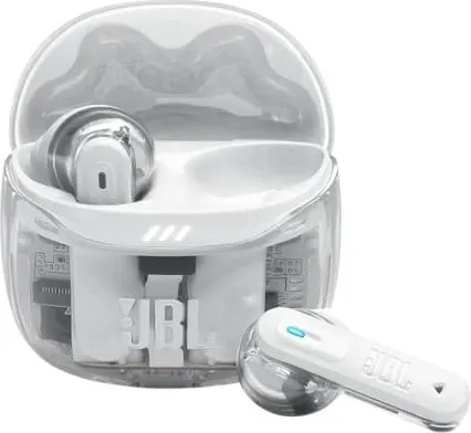 JBL Tune Flex Ghost 2 - Kabellose Bluetooth-In-Ear-Ohrhörer - Kopfhörer mit adaptivem Noise-Cancelling und 48 h Wiedergabezeit. IP54 wasser- und staubgeschützt, ideal für unterwegs!