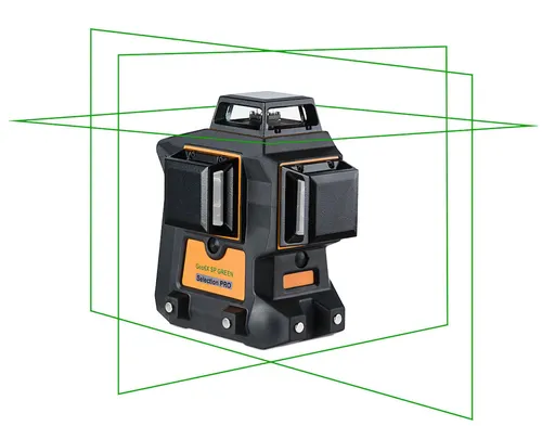 geo-Fennel Multi Linienlaser Geo6X SP GREEN Kit 3x 360 Grad Laser - Kreuzlinien-Laser, selbstnivellierend für präzise Ausrichtung in jedem Raum, ideal für Profis und Heimwerker.