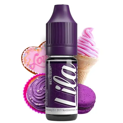 Belissia Lebensmittelfarbe Lila - 10ml flüssig & hochkonzentriert - Lebensmittelechte Speisefarbe zum Backen, Kochen, Fondant & DIY - vegan, stark färbend, geschmacksneutral