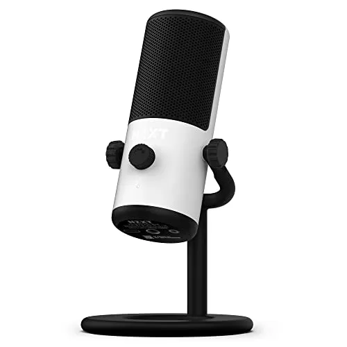 NZXT Capsule Mini USB-Mikrofon - Hohe Auflösung für Streaming & Podcasting - Mikrofon mit 24-Bit-Tiefe und 48-kHz-Abtastrate für klare Sprachaufnahme, ideal für Content Creator. Integrierter Pop-Filter reduziert Hintergrundgeräusche.