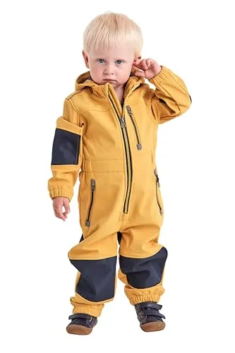 Kinder Overall "FIOW 35 MNS ONPC" von FIRST INSTINCT BY KILLTEC - Baby-Hosen, sportlicher Softshellanzug mit Fleece-Innenfutter, wasserabweisend und winddicht – ideal für kalte Tage!