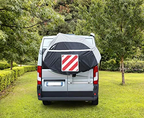 Brunner Fahrradabdeckung für Wohnmobil-Fahrradträger für 4 Fahrräder - Schutzabdeckung für Wohnmobil-Fahrradträger, wetterfest und strapazierfähig, ideal für Reisen mit mehreren Fahrrädern.