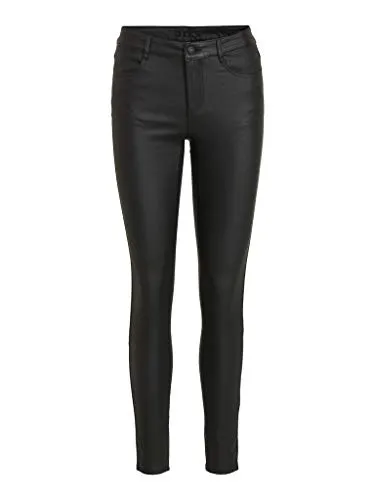 Vila Stretch-Hose VICOMMIT - Superschmale Skinny-fit in Black - Röhrenhosen mit figurbetonter Passform, aus hochwertigem Stretchmaterial für optimalen Tragekomfort. Ideal für einen modischen Look!